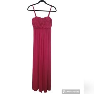 SOMA Casual Luxury Cami Applique Maxi Dress Sz S